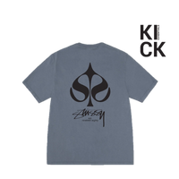 STUSSY TEE 'SPADE PIGMENT NAVY'