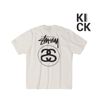 STUSSY TEE 'STOCK LINK NATURAL'