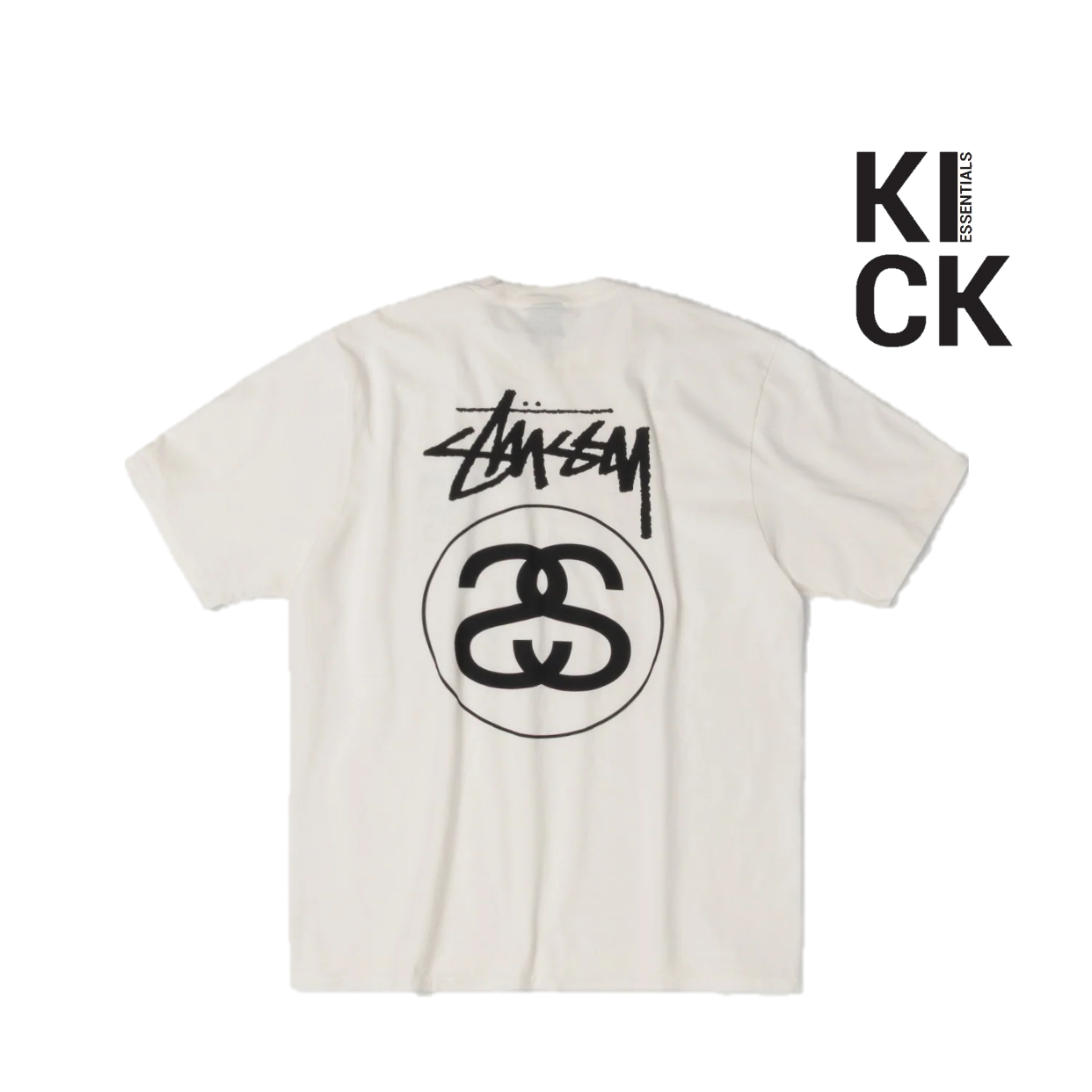 STUSSY TEE 'STOCK LINK NATURAL'