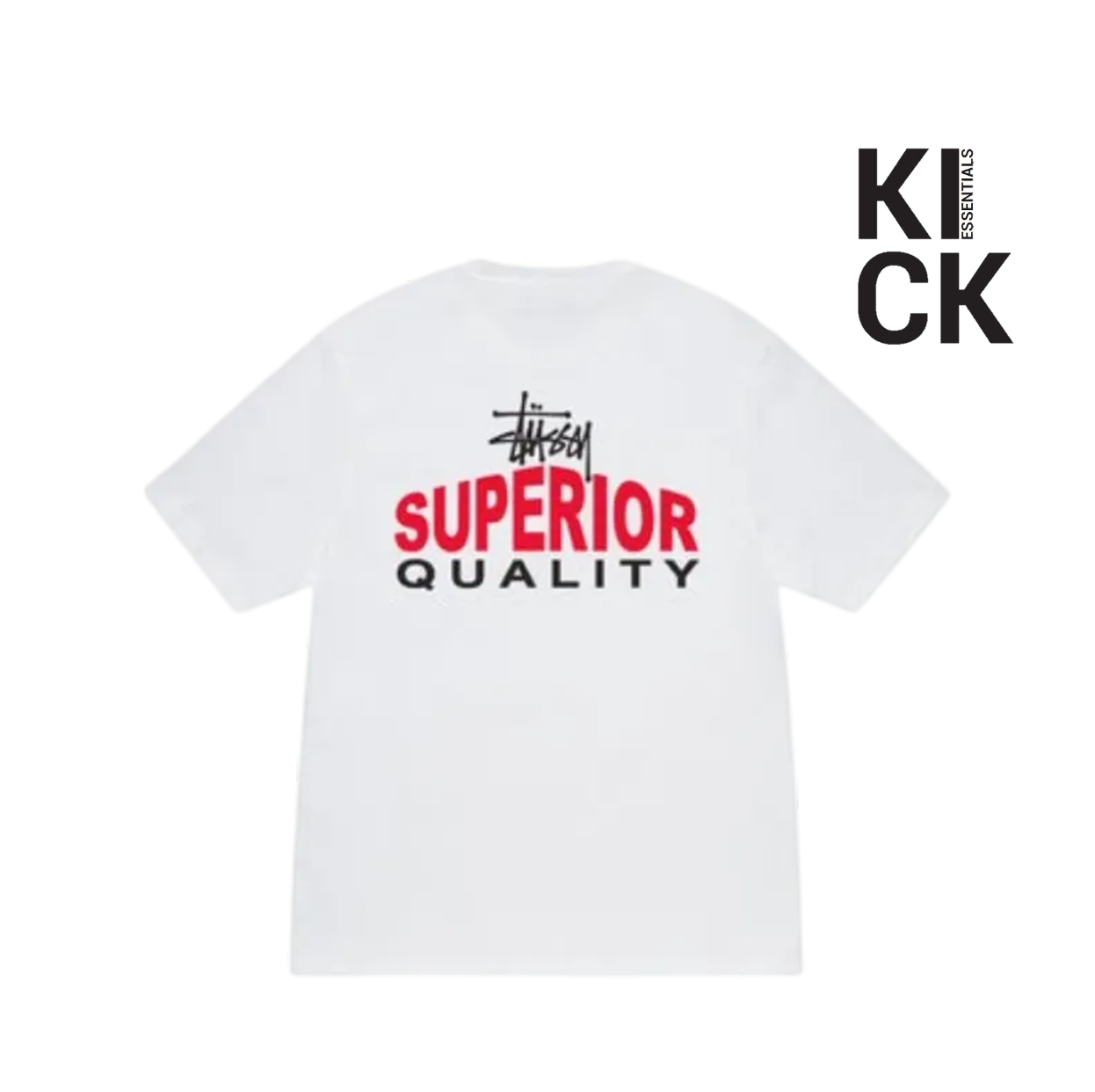 STUSSY TEE 'SUPERIOR QUALITY WHITE'