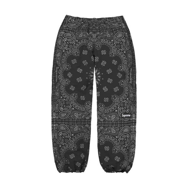 SUPREME TRACK PANT 'REFLECTIVE BANDANA BLACK'