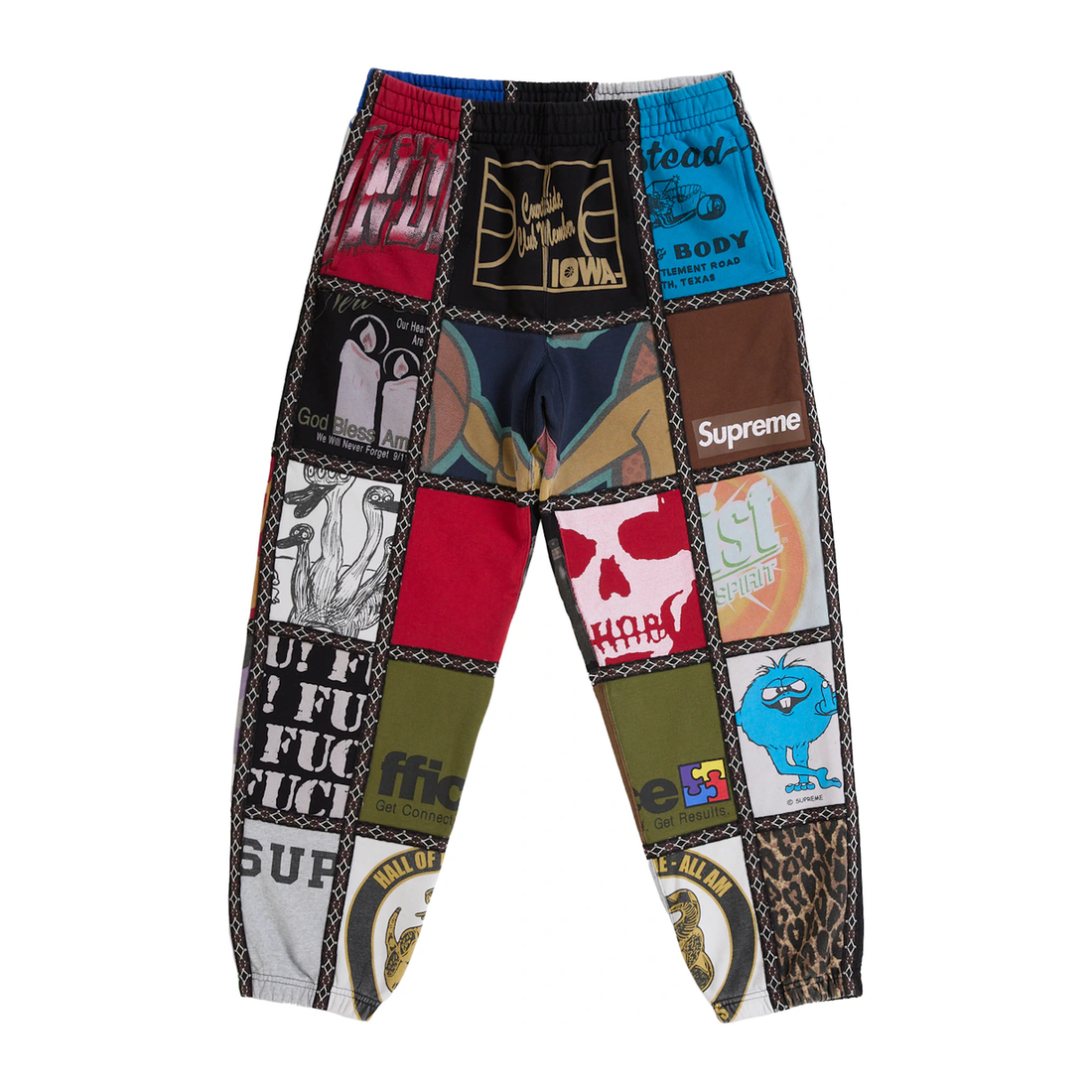 SUPREME SWEATPANT 'NUMBER (N)INE PATCHWORK MULTICOLOR'