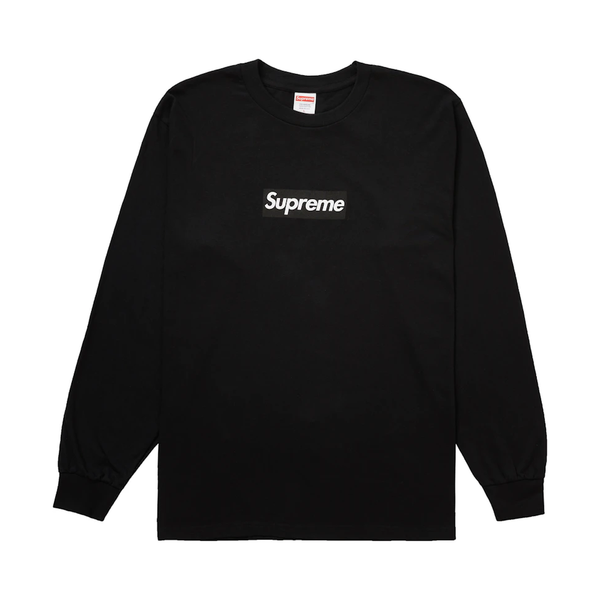 SUPREME TEE 'L/S BOX LOGO BLACK'