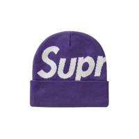 SUPREME BEANIE 'BIG LOGO PURPLE'