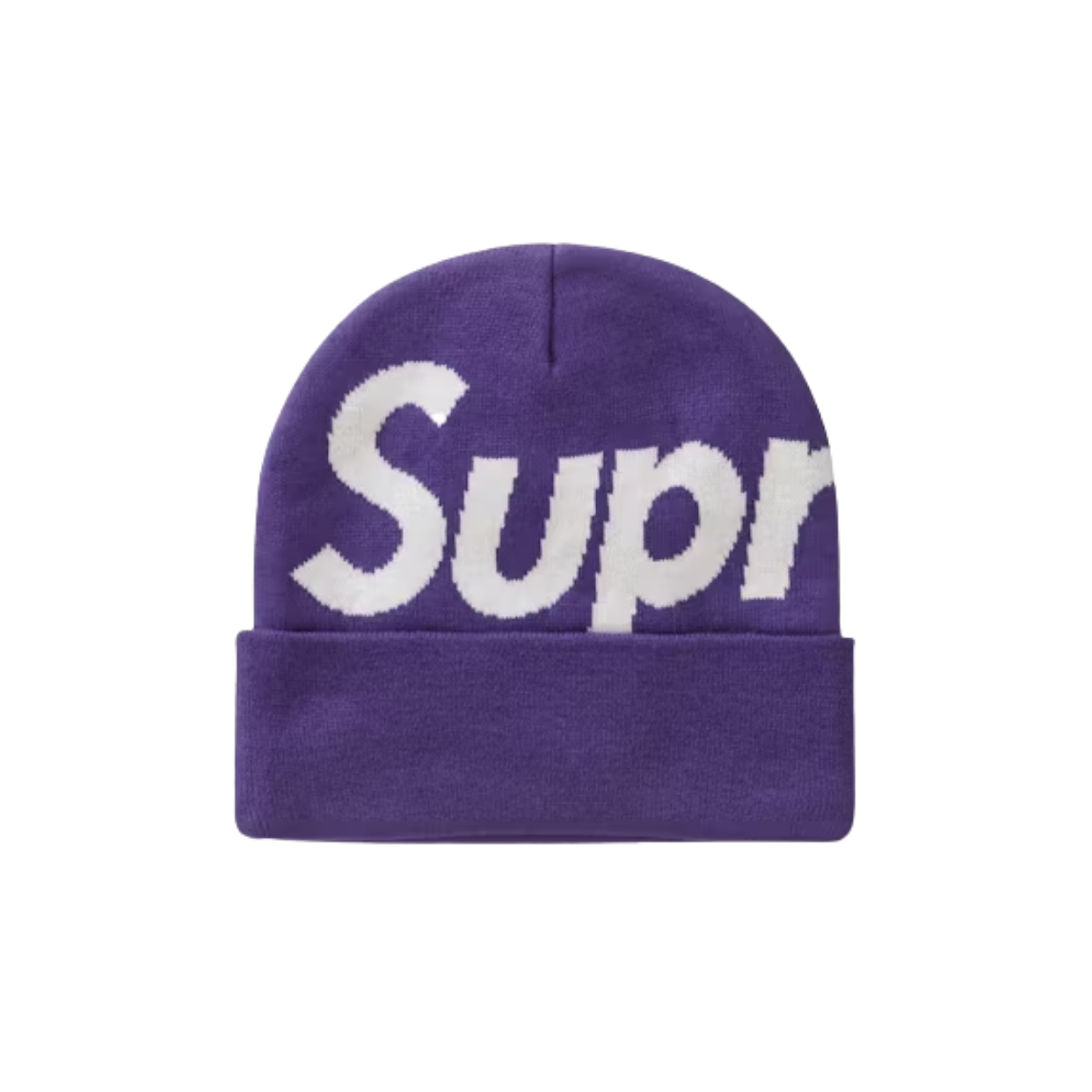 SUPREME BEANIE 'BIG LOGO PURPLE'