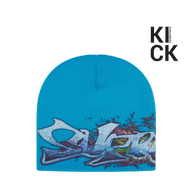 SUPREME BEANIE 'TAG BLUE (FW25)'