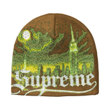 SUPREME BEANIE 'CITYSCAPE BROWN'