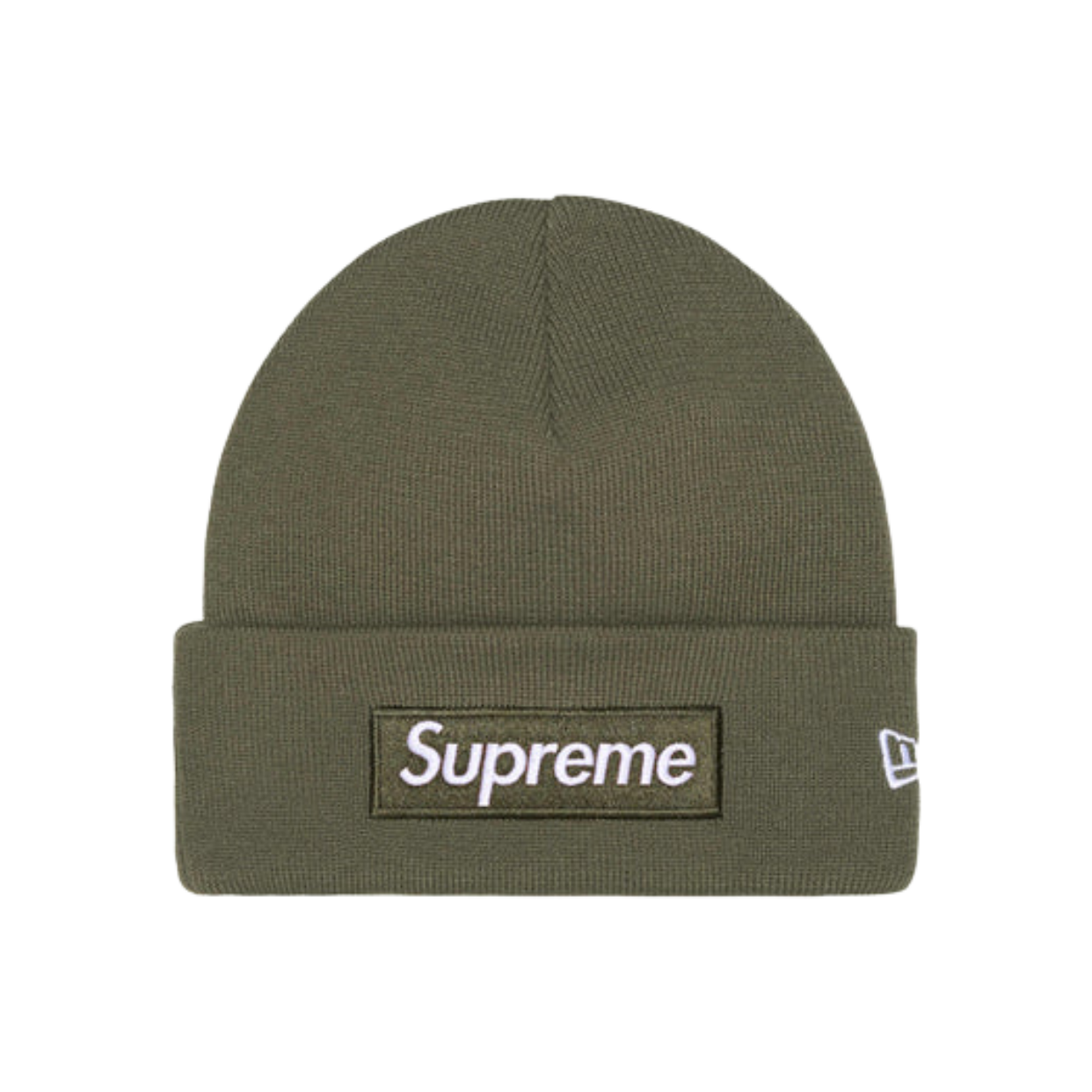 SUPREME BEANIE 'BOX LOGO FW25 OLIVE'