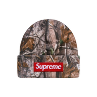 SUPREME BEANIE 'BOX LOGO FW25 WOODLAND CAMO'
