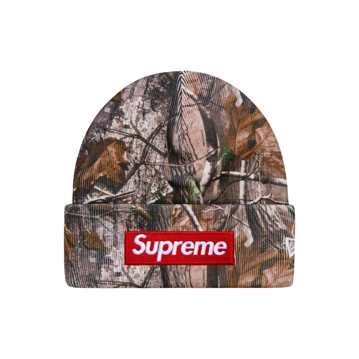 SUPREME BEANIE 'BOX LOGO FW25 WOODLAND CAMO'