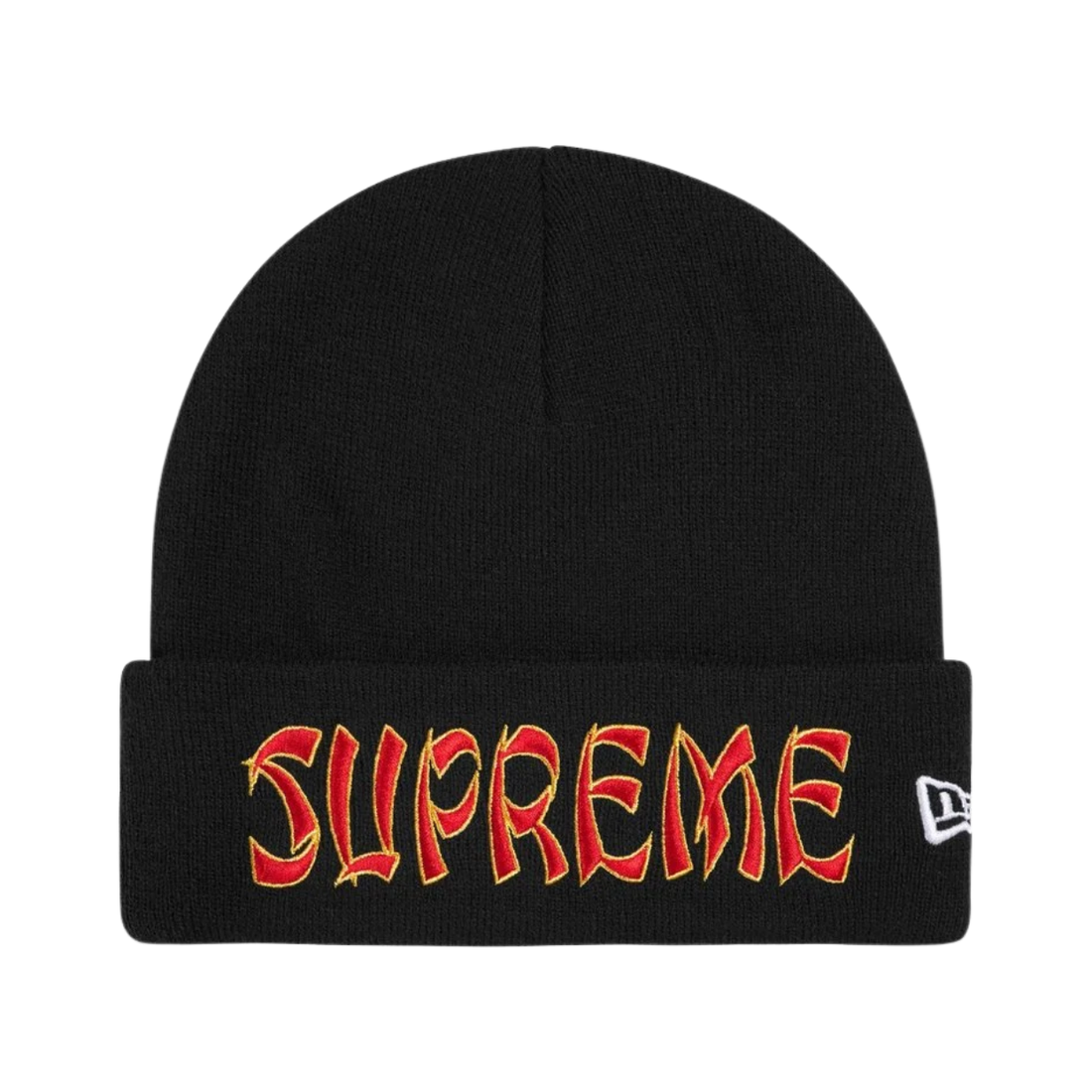 SUPREME BEANIE 'NEW ERA ACTION BLACK'