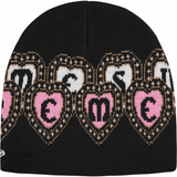 SUPREME BEANIE 'NEW ERA HEARTS BLACK'