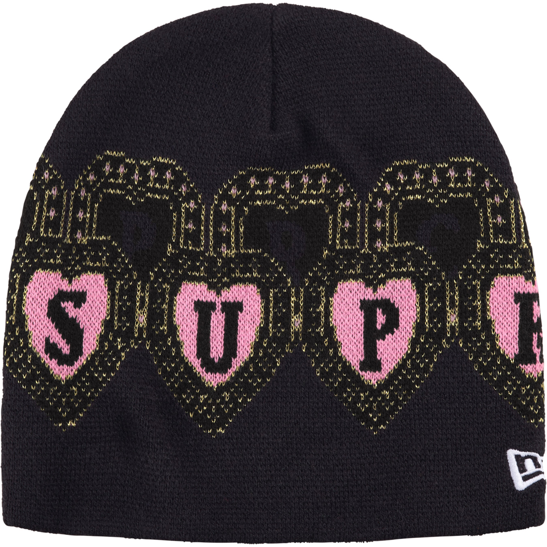 SUPREME BEANIE 'NEW ERA HEARTS NAVY'