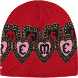 SUPREME BEANIE 'NEW ERA HEARTS RED'