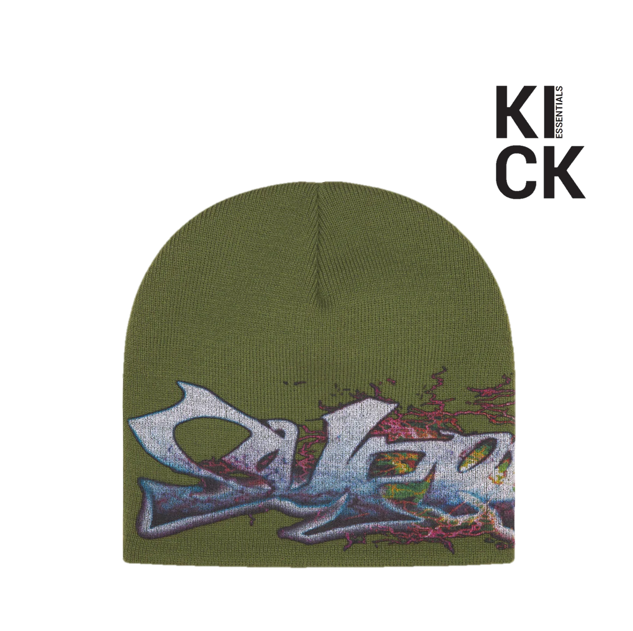 SUPREME BEANIE 'TAG OLIVE (FW25)'