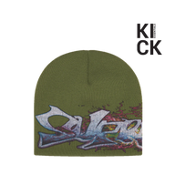 SUPREME BEANIE 'TAG OLIVE (FW25)'