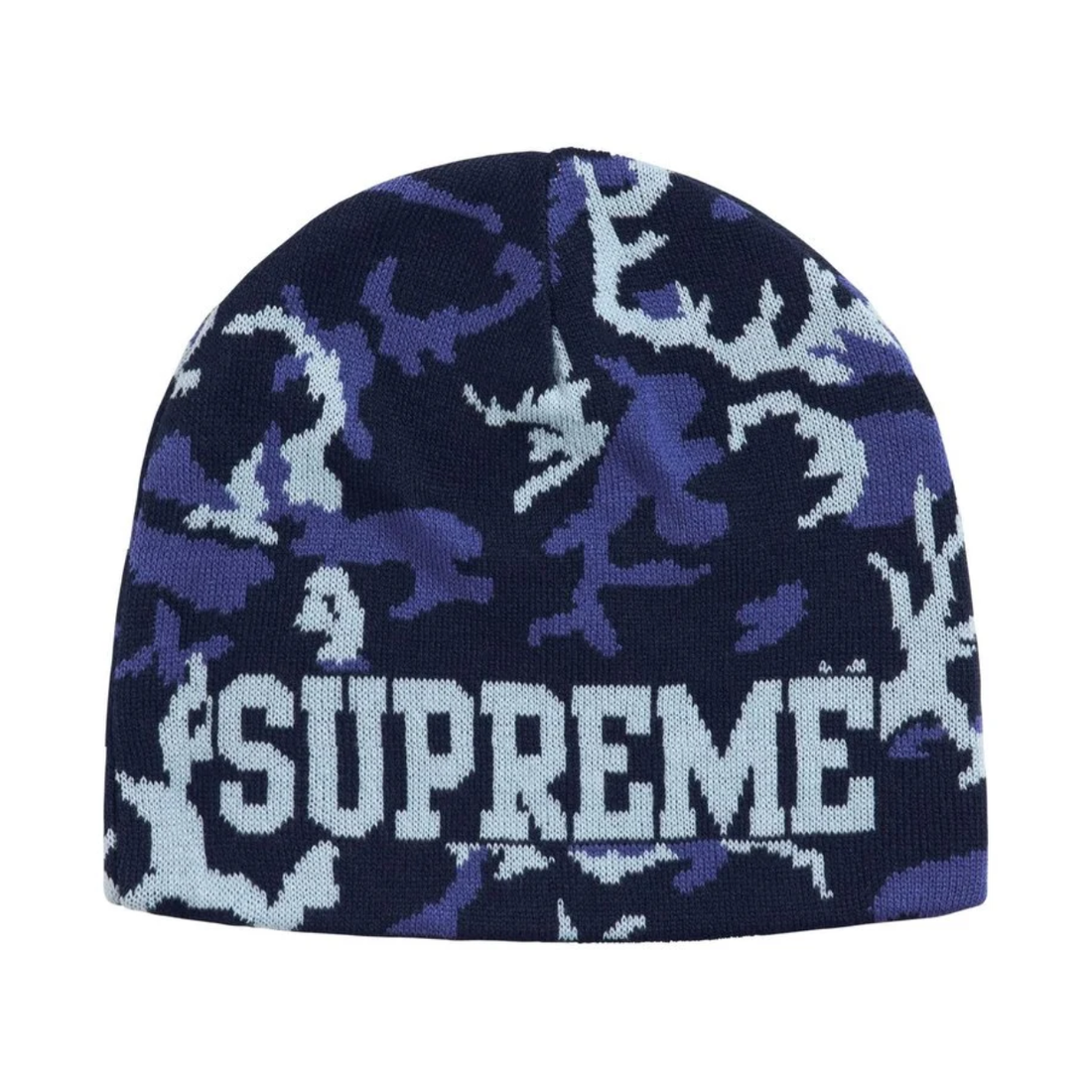 SUPREME BEANIE 'REVERSIBLE CAMO NAVY'