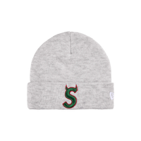 SUPREME BEANIE 'S LOGO GRAY'