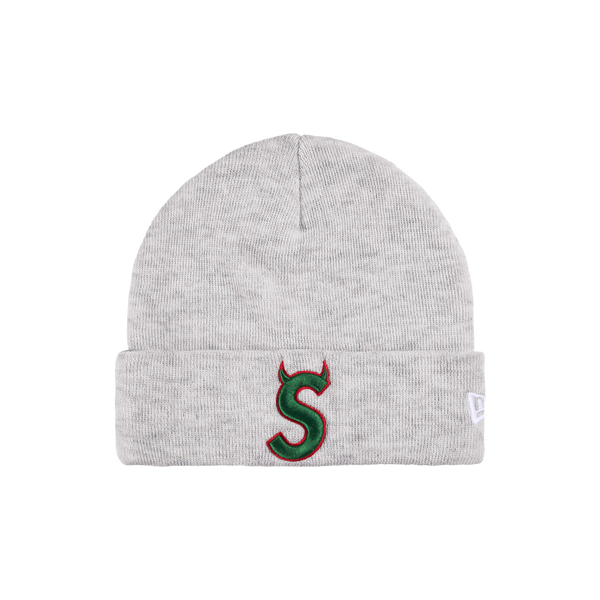 SUPREME BEANIE 'S LOGO GRAY'