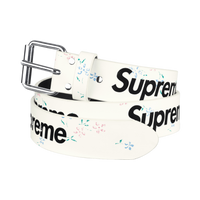 SUPREME BELT 'REPEAT LEATHER FLORAL'