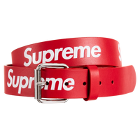 SUPREME BELT 'REPEAT LEATHER RED'