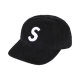 Supreme Cap 'Corduroy S Logo 6-Panel Black'