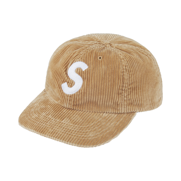 Supreme Cap 'Corduroy S Logo 6-Panel Khaki'