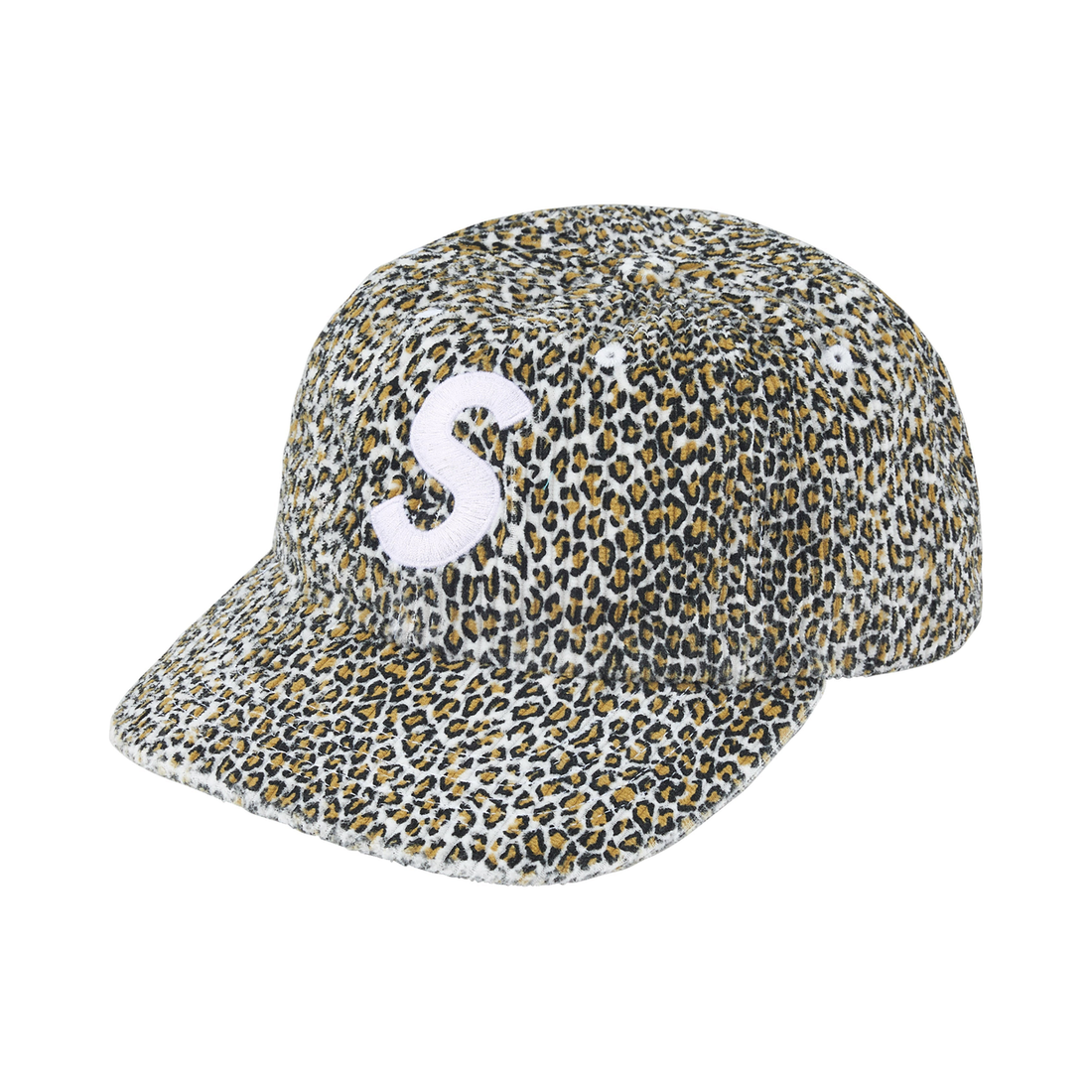 Supreme Cap 'Corduroy S Logo 6-Panel Leopard'