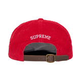 Supreme Cap 'Corduroy S Logo 6-Panel Red'