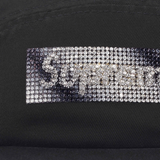 SUPREME CAP 'RHINESTONE LABEL CAMP BLACK'