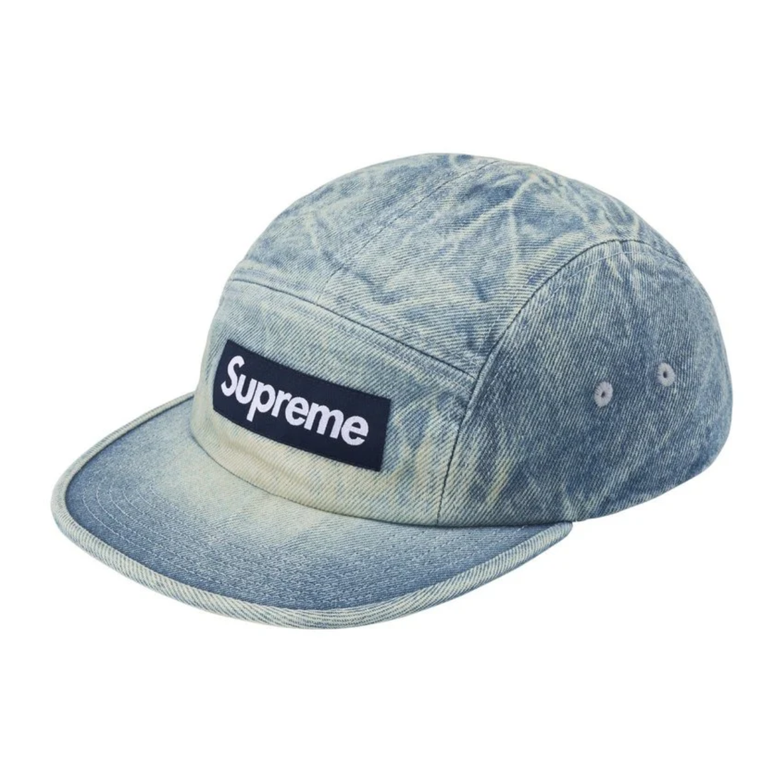 SUPREME CAP 'WASHED CHINO TWILL CAMP DENIM'