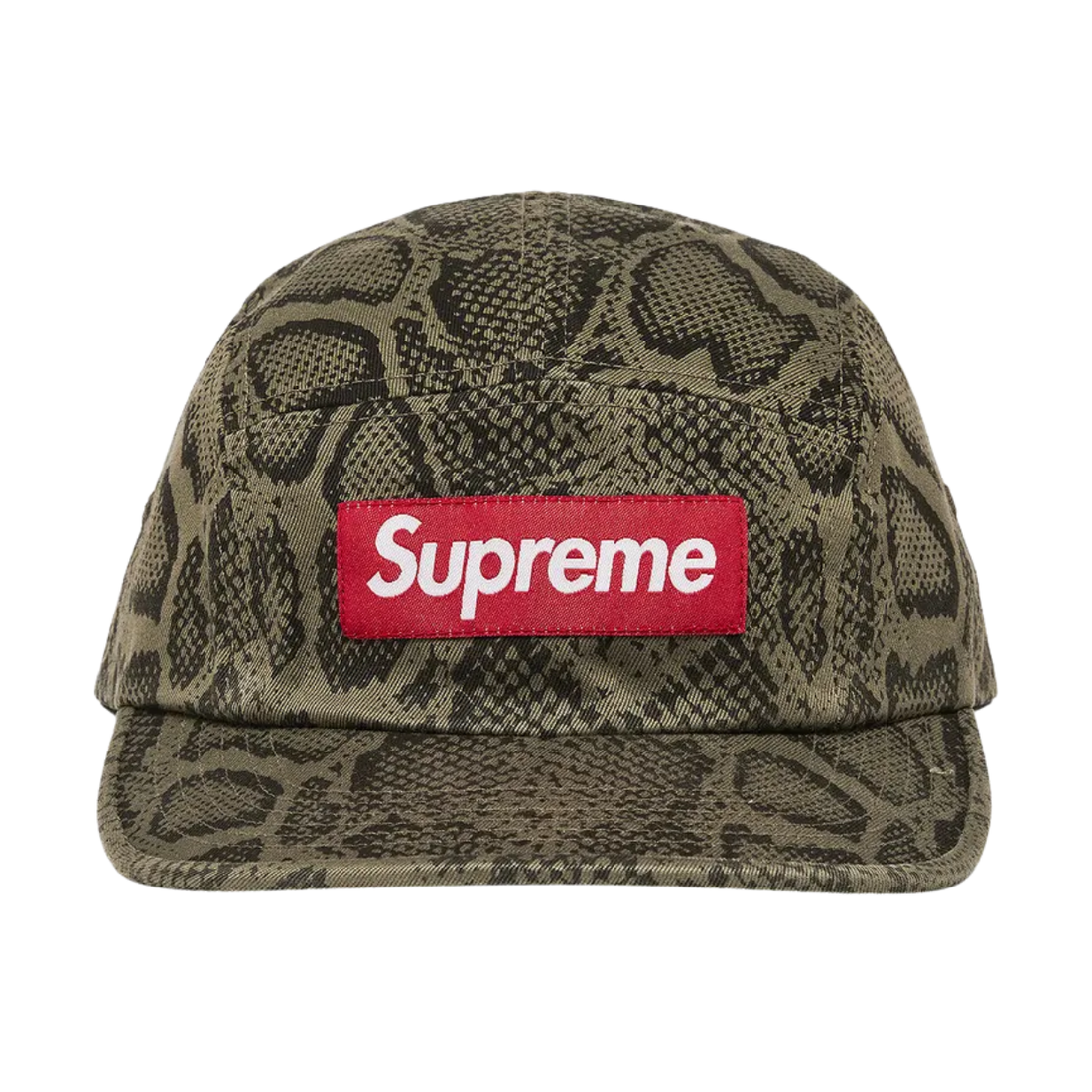 SUPREME CAP 'WASHED CHINO TWILL CAMP SS24 SNAKE'
