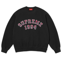 SUPREME CREWNECK 'PLAID BLACK'
