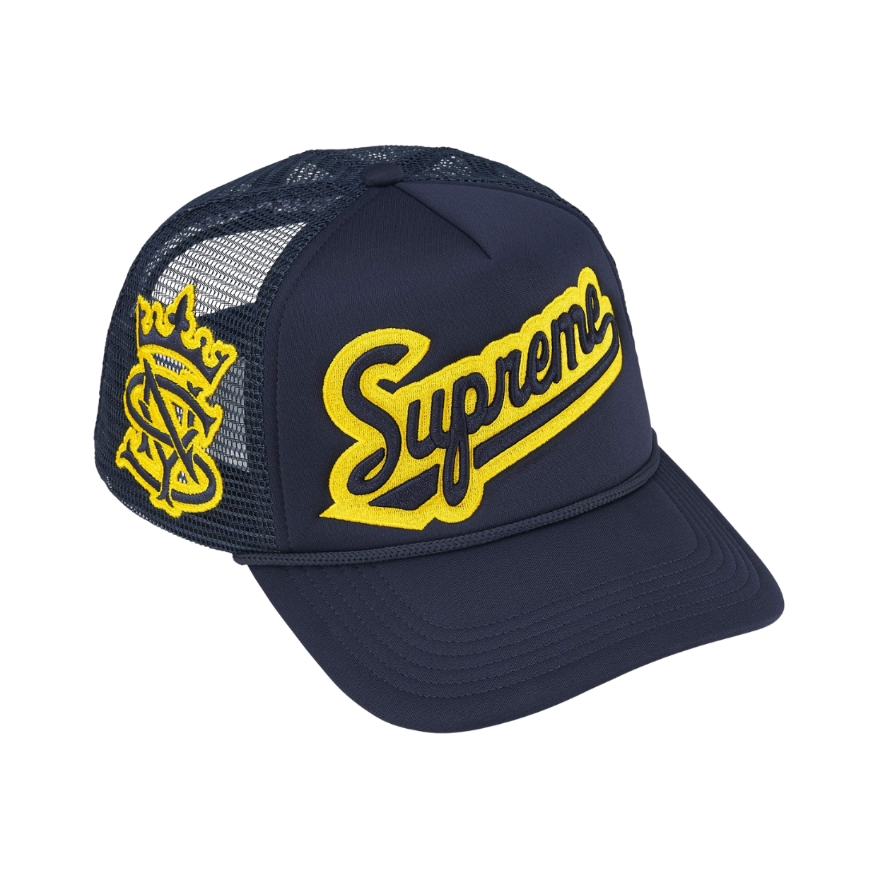 SUPREME HAT 'UNIVERSITY MESH NAVY'