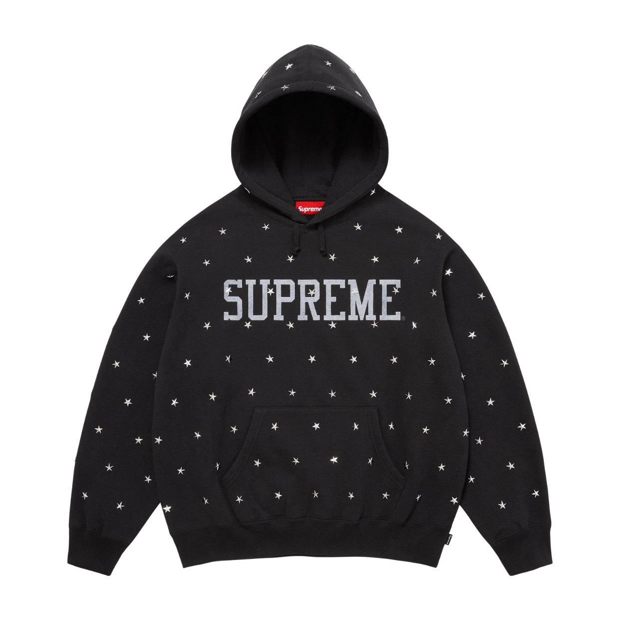 SUPREME HOODIE 'STARS STUDDED BLACK'