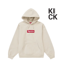 SUPREME HOODIE 'BOX LOGO BEIGE RED'