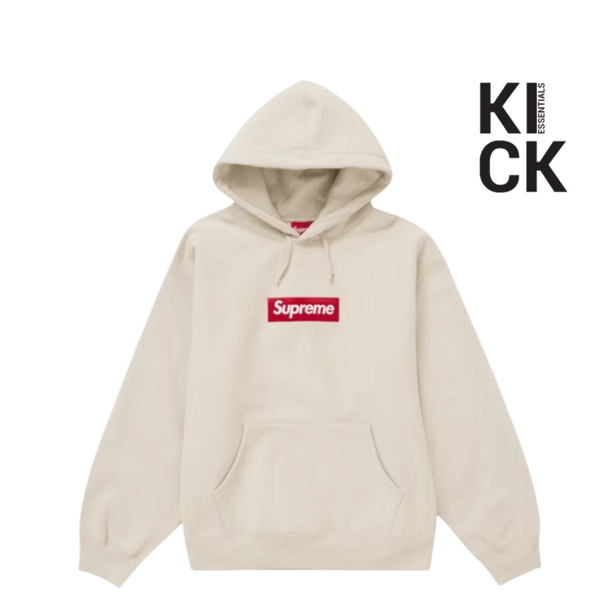 SUPREME HOODIE 'BOX LOGO BEIGE RED'
