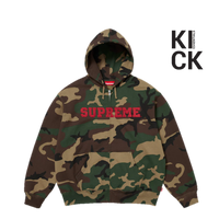 SUPREME HOODIE 'CAMO APPLIQUE (FW25)'