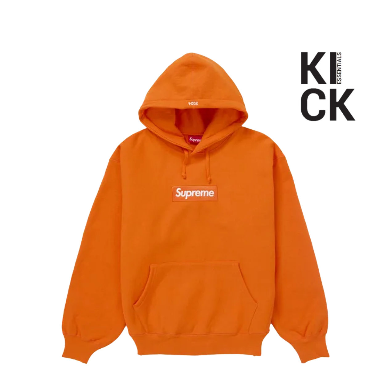 SUPREME HOODIE 'BOX LOGO FW24 DARK ORANGE'