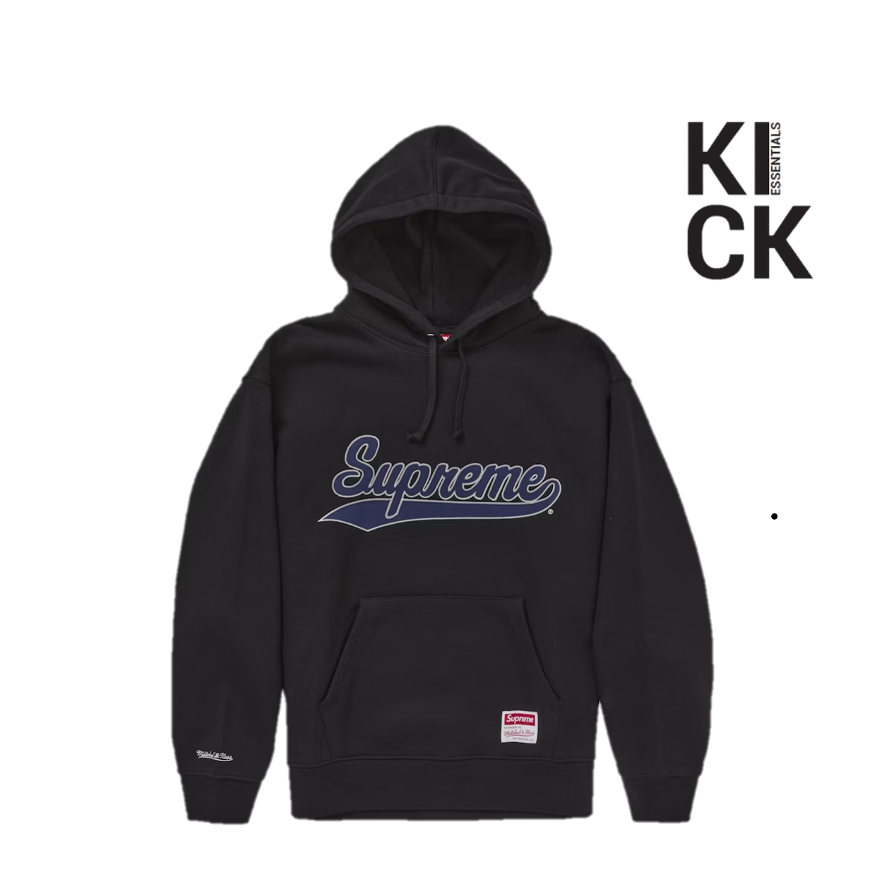 SUPREME HOODIE 'MITCHELL AND NESS NCAA BLACK'