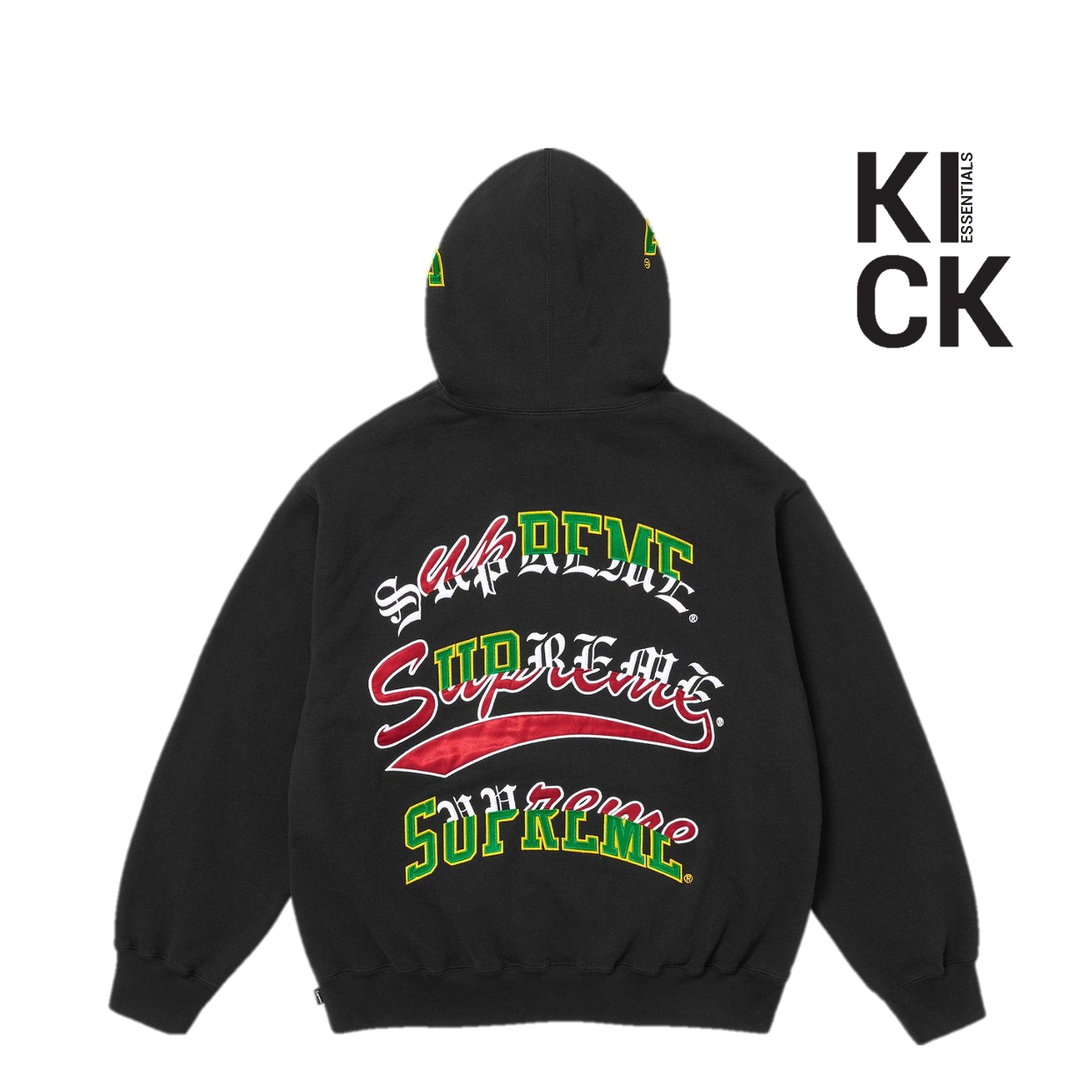 SUPREME HOODIE 'MULTI LOGO BLACK (FW25)'