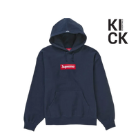 SUPREME HOODIE 'BOX LOGO FW24 NAVY'