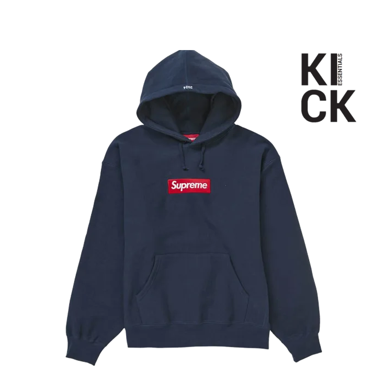 SUPREME HOODIE 'BOX LOGO FW24 NAVY'