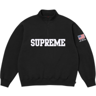 SUPREME HALF-ZIP 'FLAG BLACK'