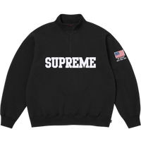 SUPREME HALF-ZIP 'FLAG BLACK'