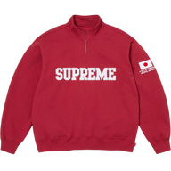 SUPREME HALF-ZIP 'FLAG RED'