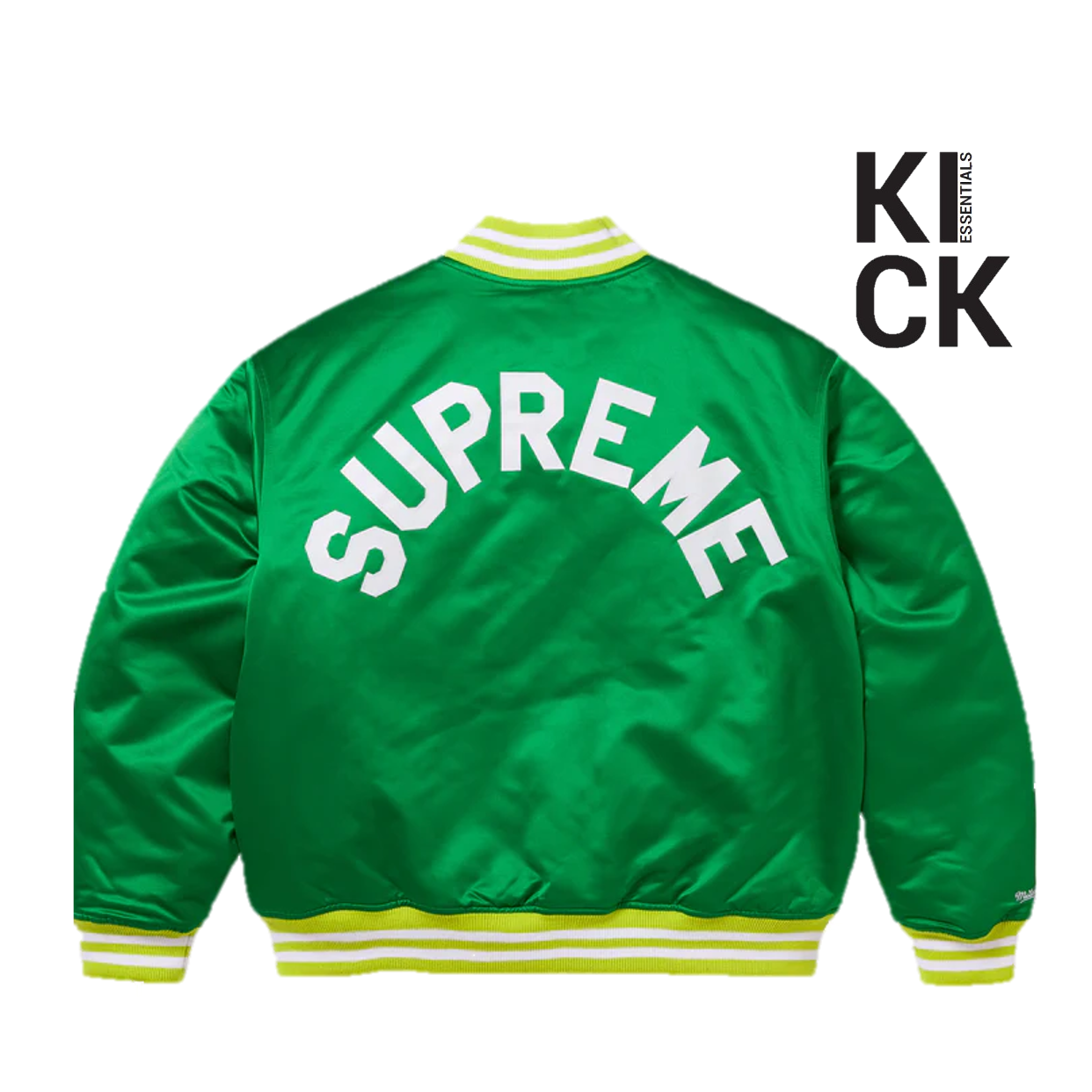 SUPREME JACKET 'MITCHELL & NESS SATIN GREEN'