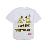 SUPREME JERSEY 'BASEBALL ALPHA OMEGA WHITE'