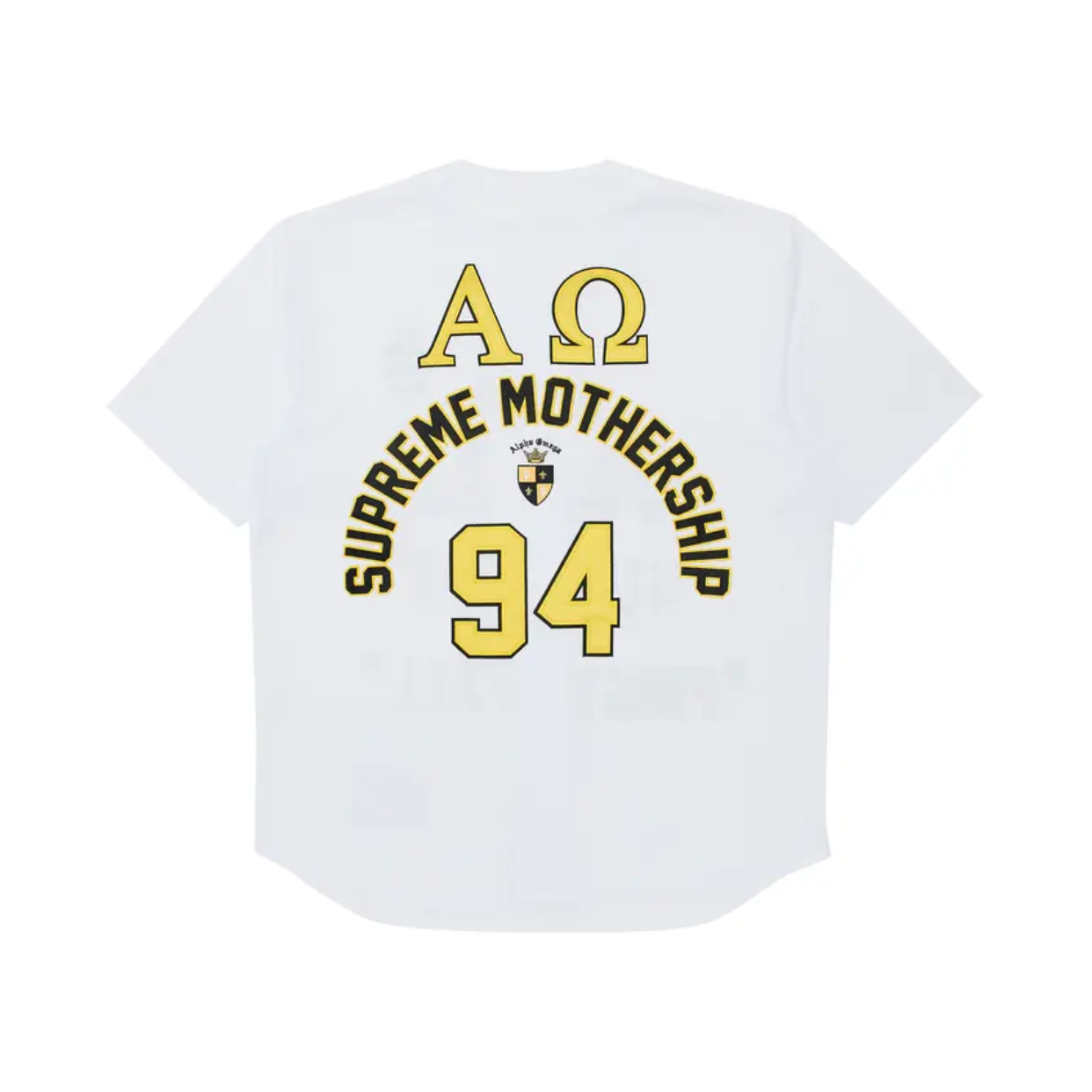 SUPREME JERSEY 'BASEBALL ALPHA OMEGA WHITE'