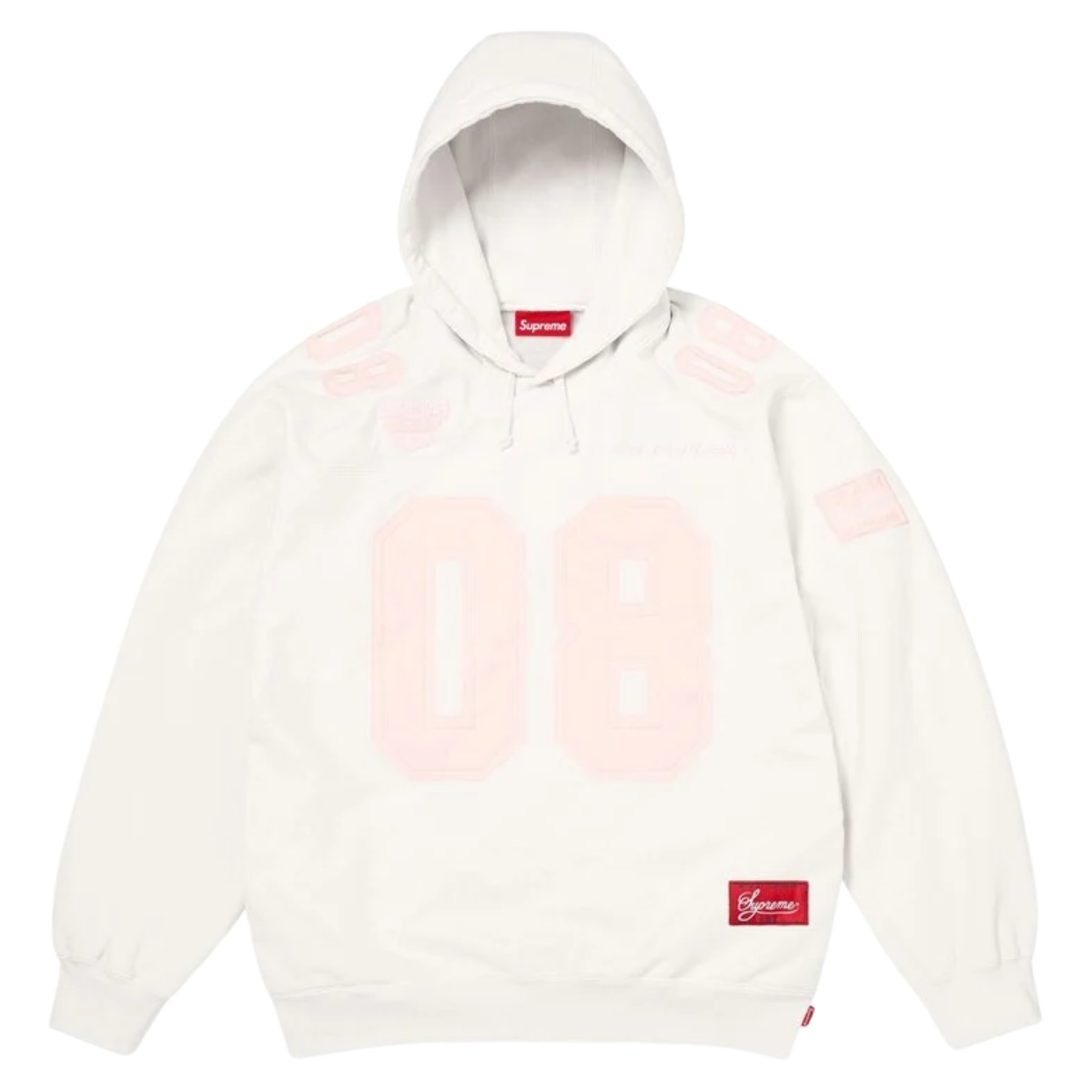 SUPREME JERSEY 'FOOTBALL HOODED WHITE'